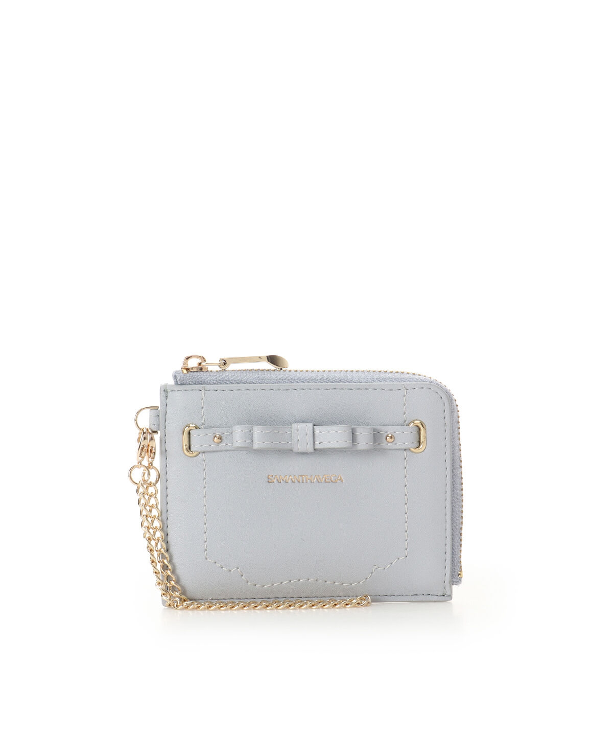 Samantha Vega「バレッタリボンマルチケース」|コインケース|ライトブルー