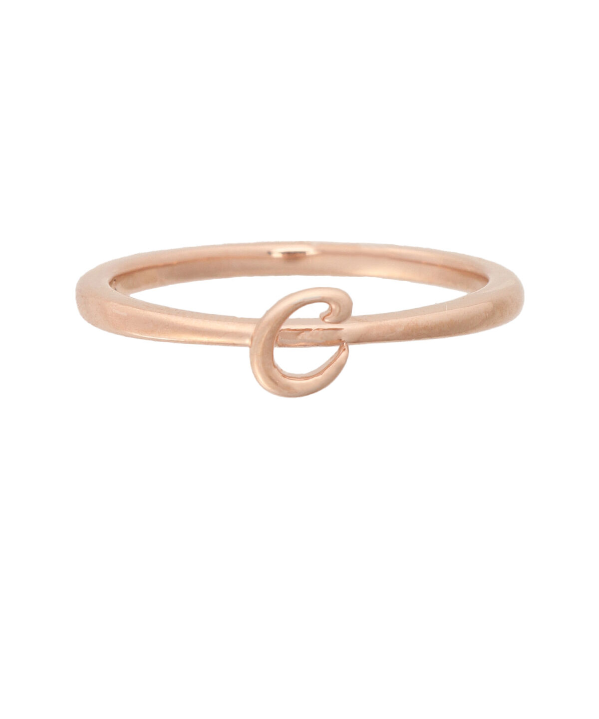 newme by Samantha Thavasa「イニシャルリング(C)」|リング|SILVER PGﾒｯｷ