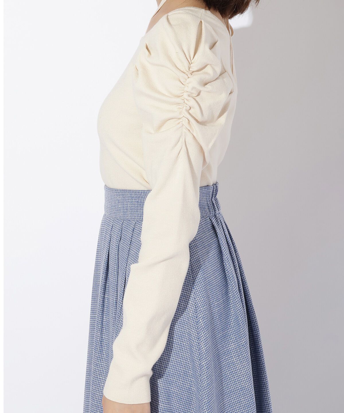 アンドクチュール「スクエアネックホルターリボンプルオーバー」|ニット・セーター|