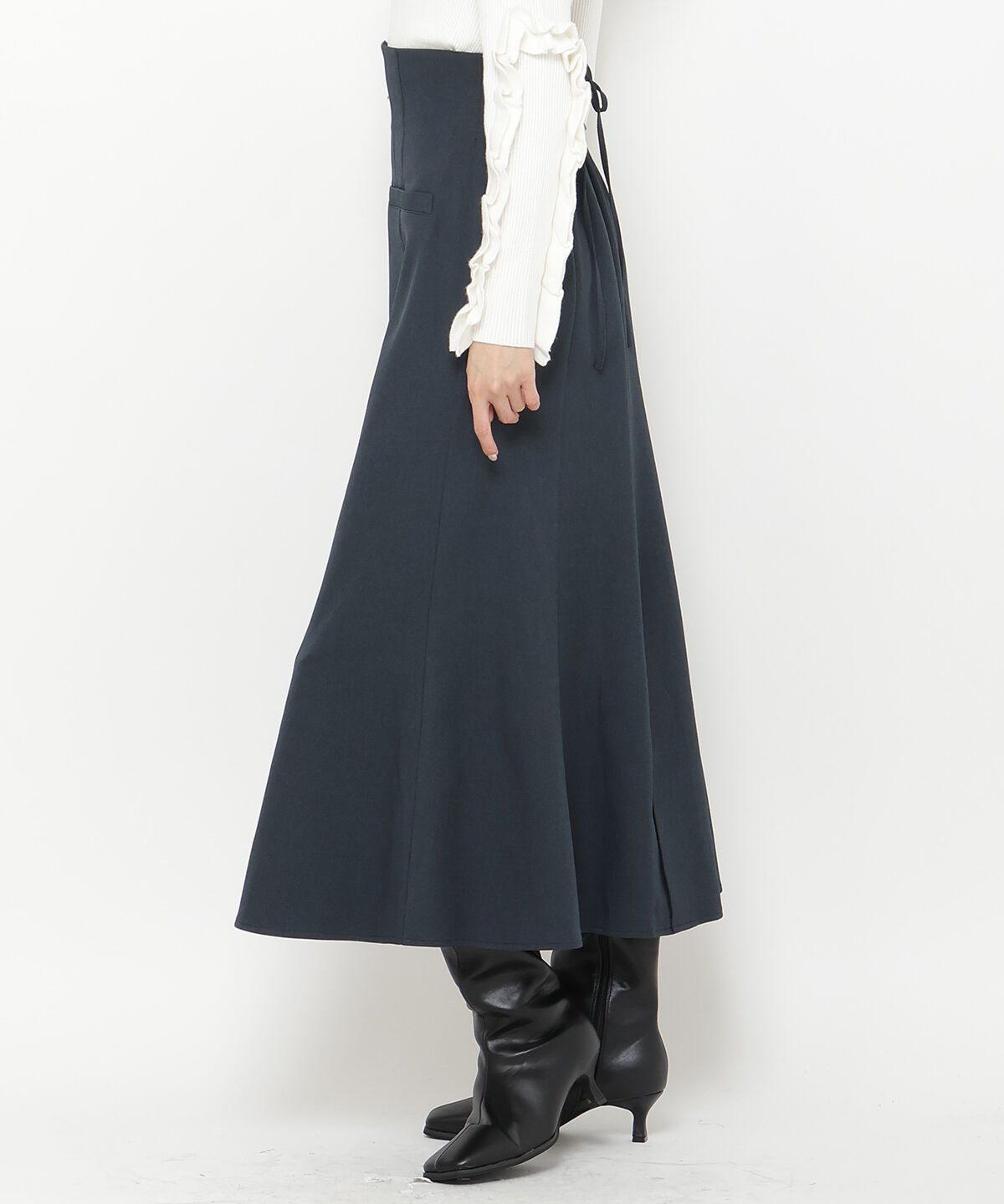 アンドクチュール「フロントジップマーメイドスカート」|スカート|