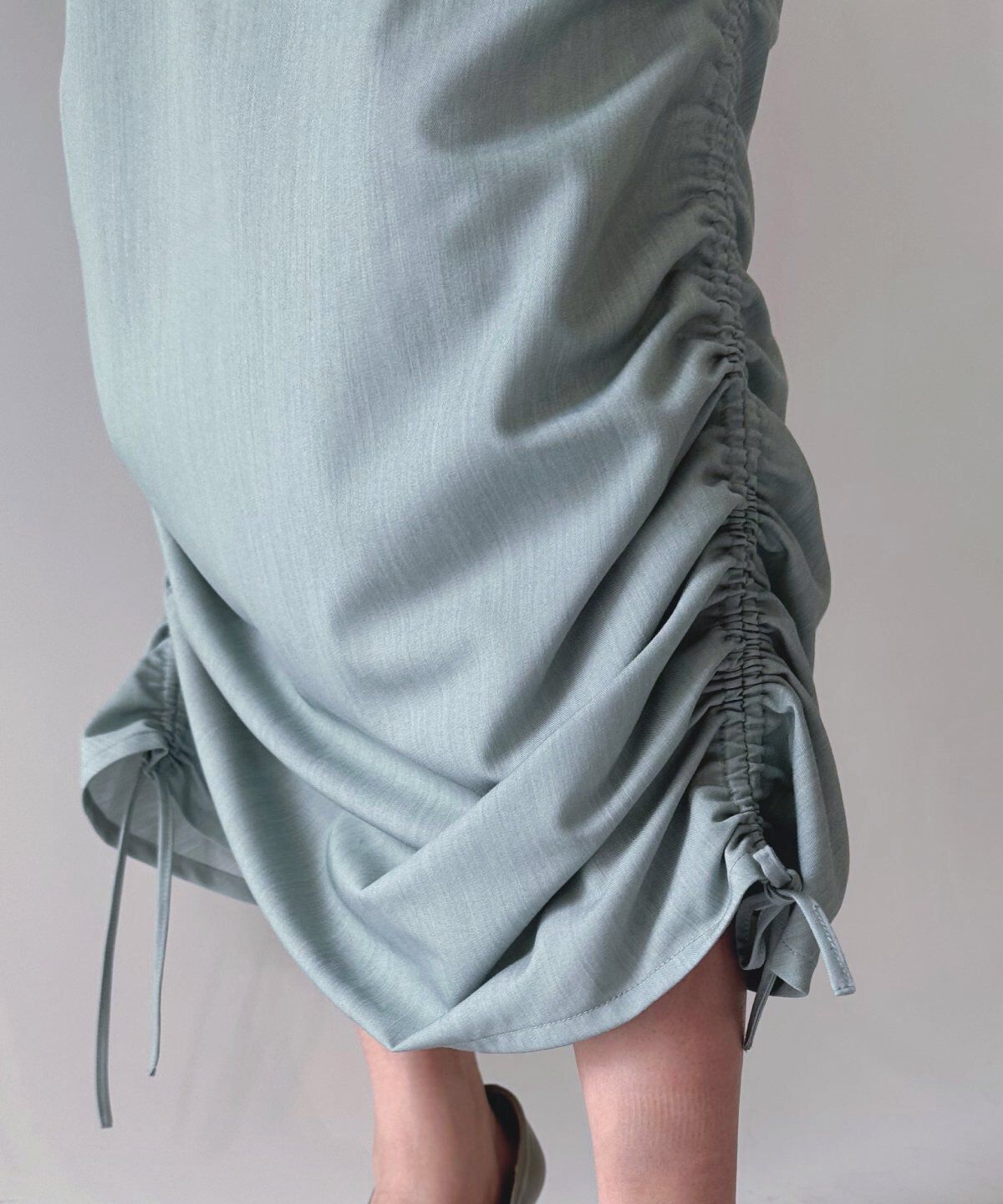 REDYAZEL「ミリタリーポケットデザインドロストマキシスカート」|タイト|