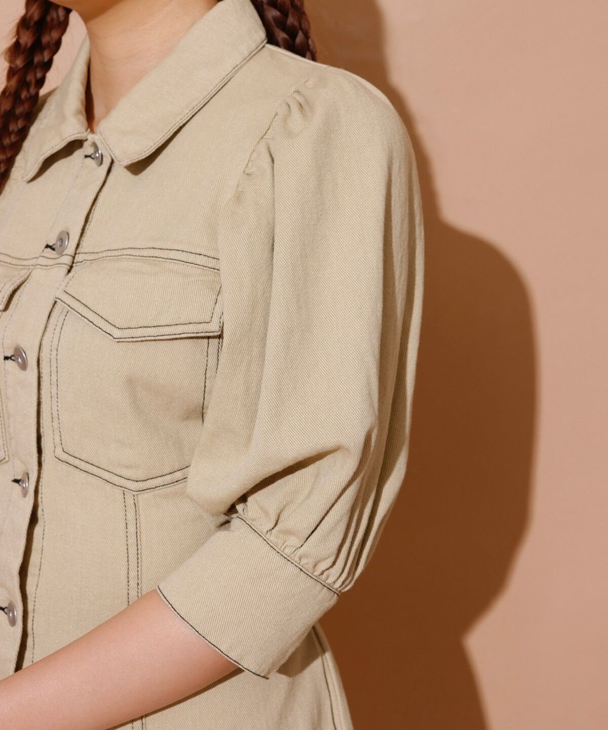 REDYAZEL「ボリュームスリーブワンピース」|ワンピース|