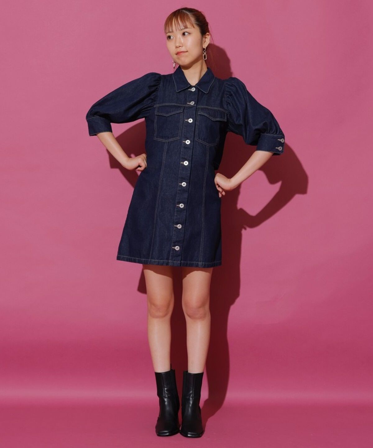 REDYAZEL「ボリュームスリーブワンピース」|ワンピース|