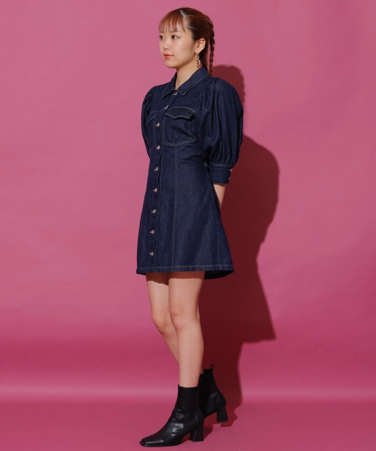 REDYAZEL「ボリュームスリーブワンピース」|ワンピース|