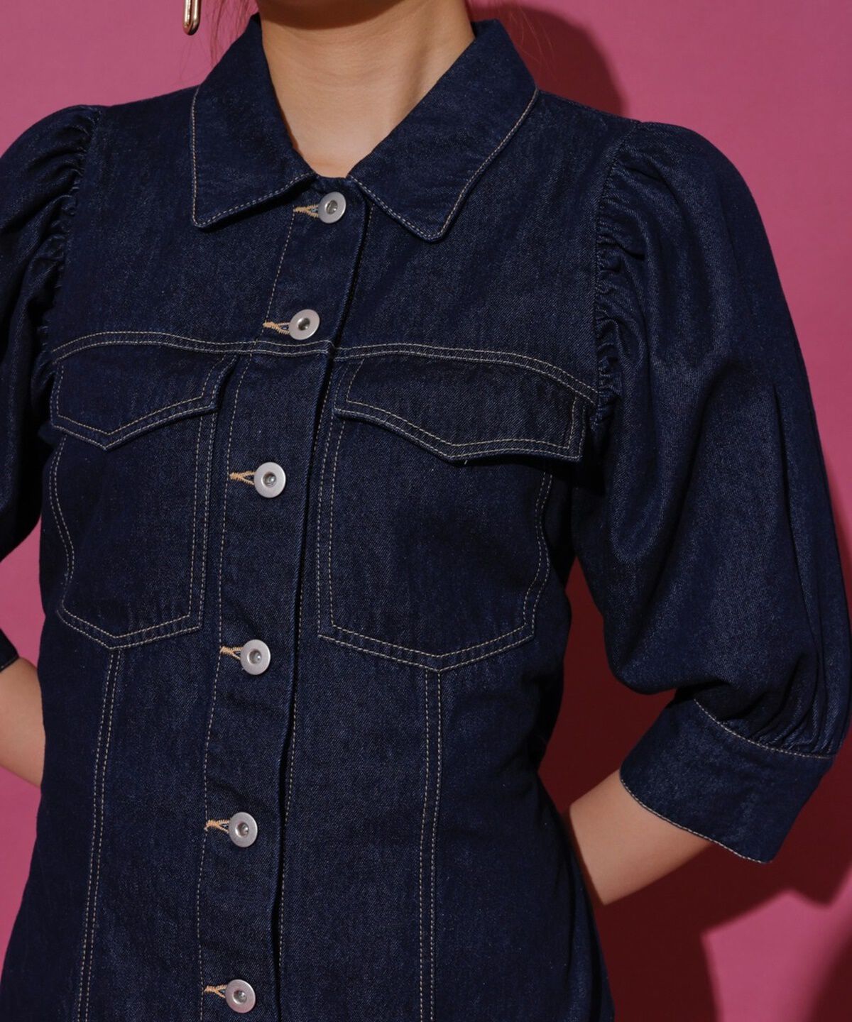 REDYAZEL「ボリュームスリーブワンピース」|ワンピース|