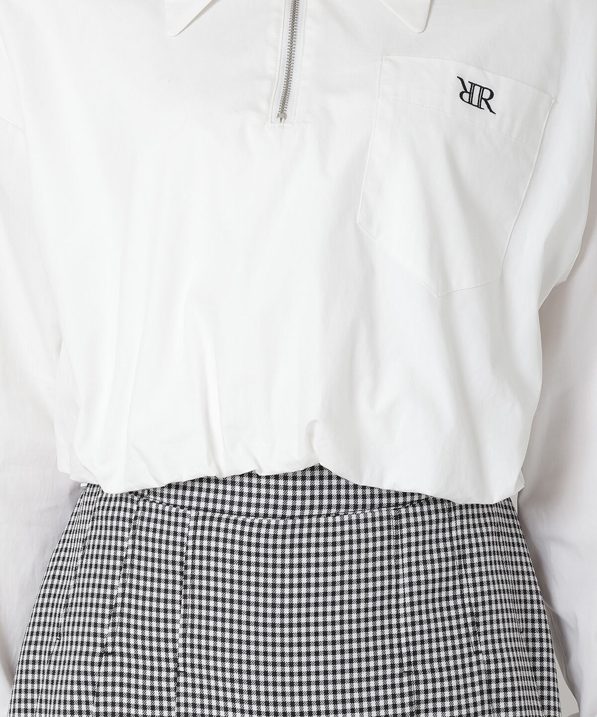 REDYAZEL「ジップ刺繍シャツ」|シャツ・ブラウス|