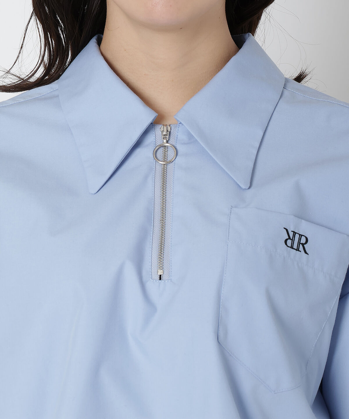 REDYAZEL「ジップ刺繍シャツ」|シャツ・ブラウス|