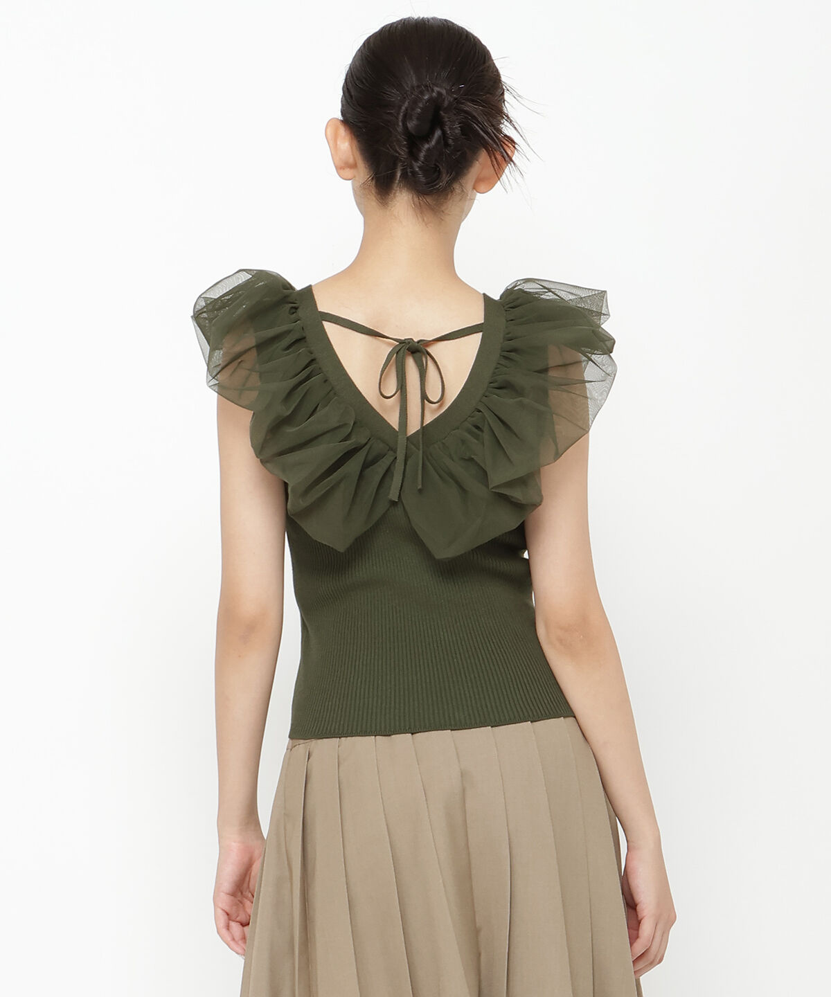 REDYAZEL「チュールドッキングニット」|ニット・セーター|