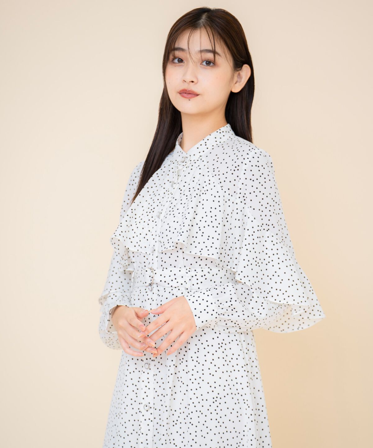 REDYAZEL「ケープフリルワンピース」|ワンピース|