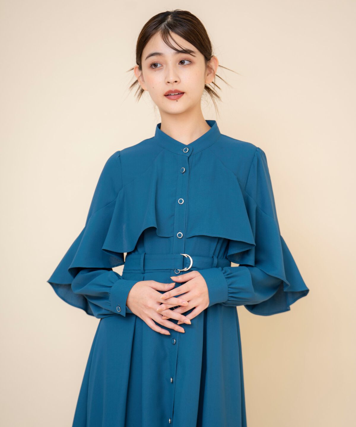 REDYAZEL「ケープフリルワンピース」|ワンピース|