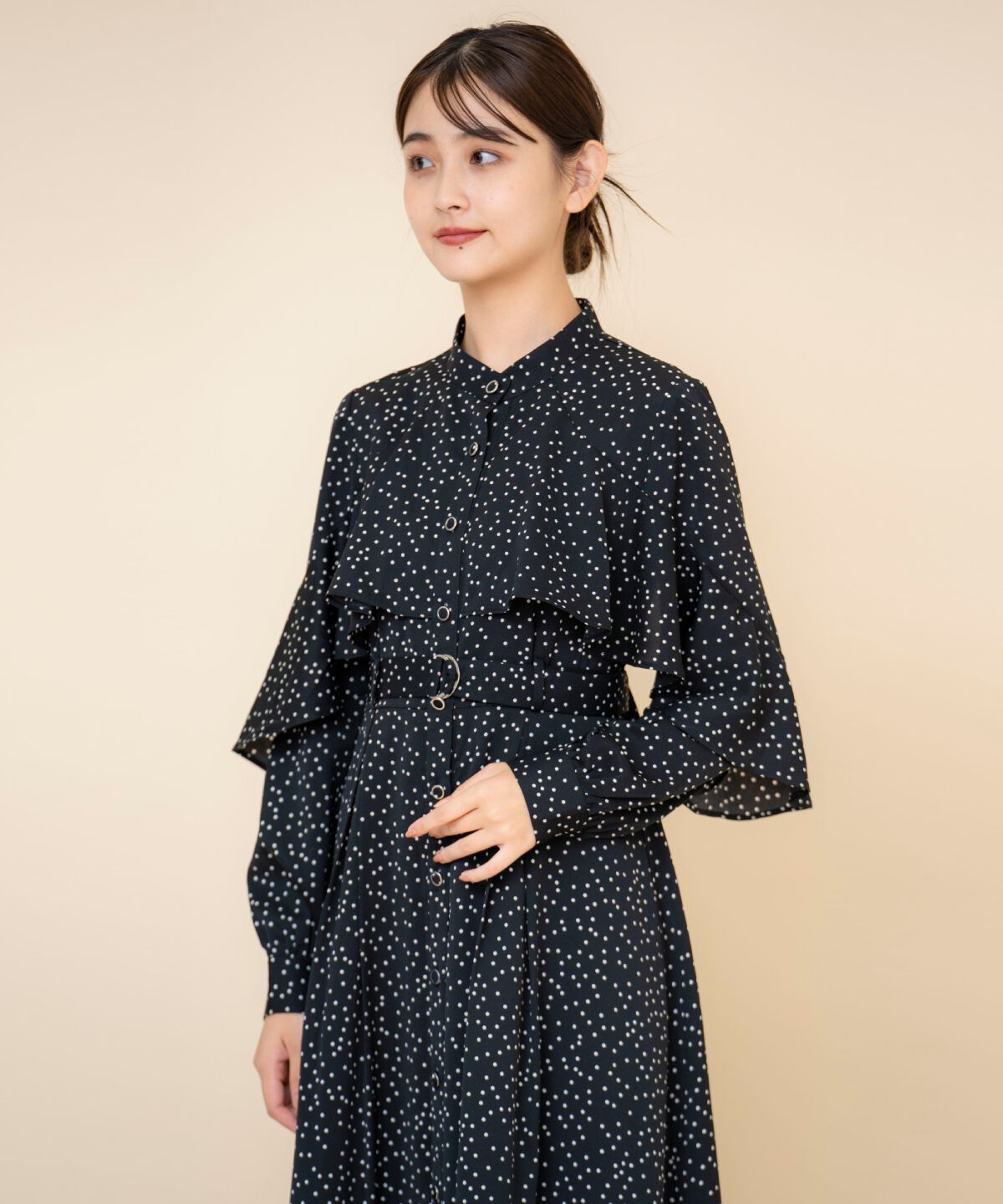 REDYAZEL「ケープフリルワンピース」|ワンピース|