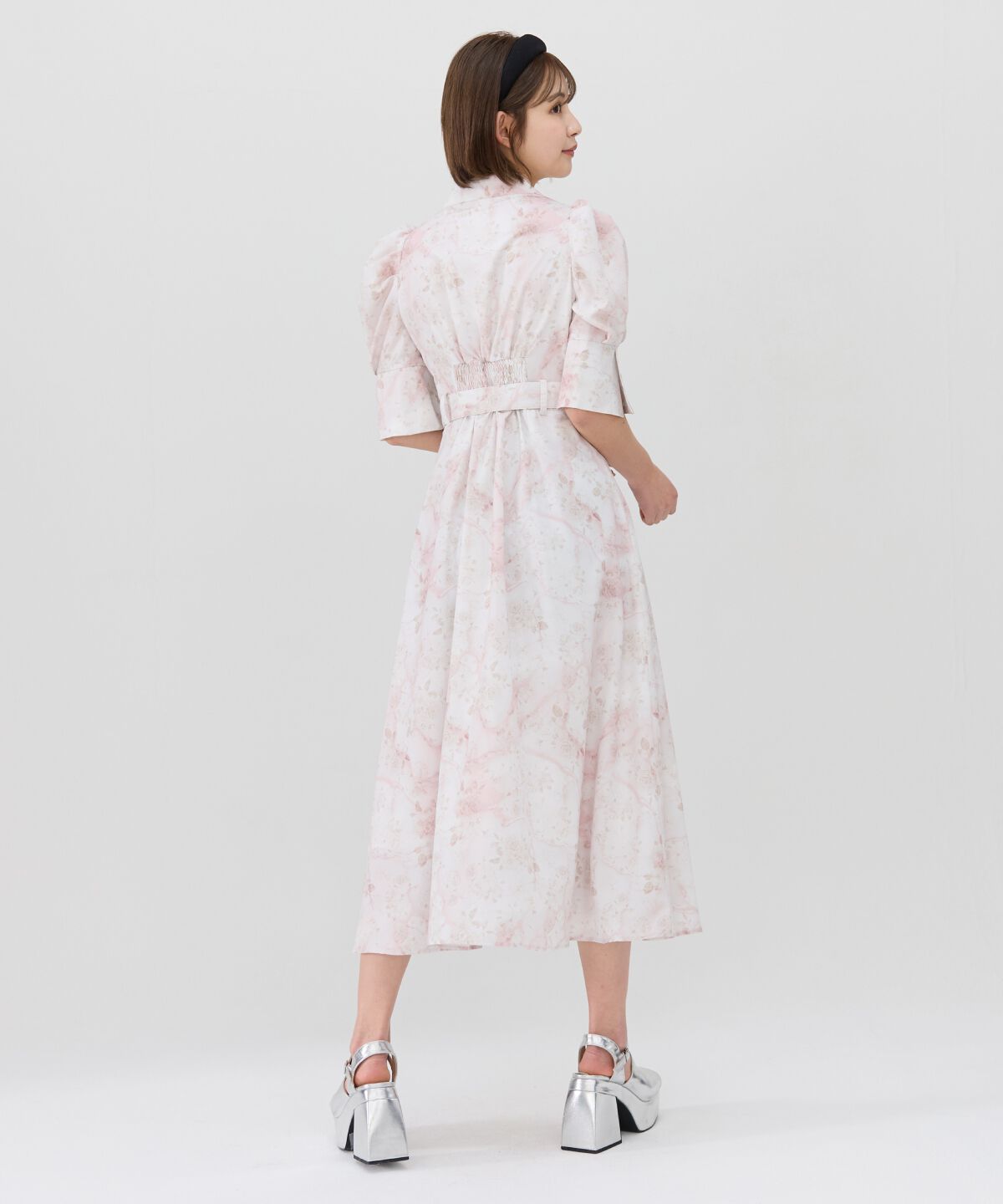 REDYAZEL「ローズプリントロングワンピース」|ワンピース|