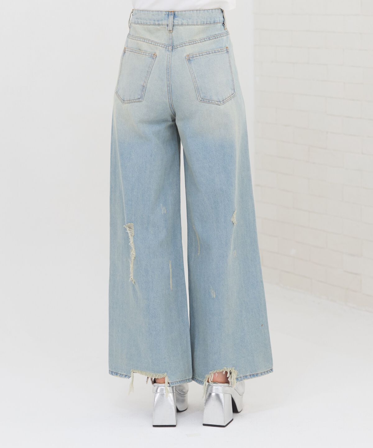 REDYAZEL「ハードダメージデニムパンツ」|デニム|