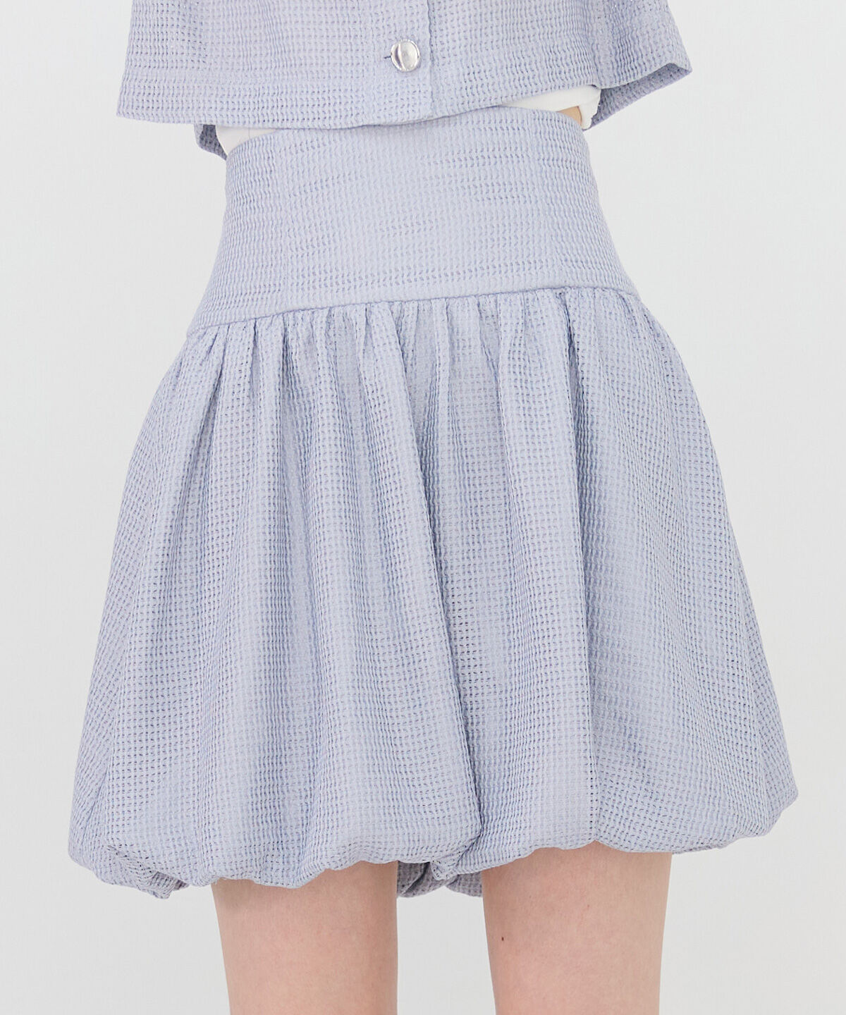 REDYAZEL「メッシュレースショートシャツ&times;バルーンスカートセットアップ」|ワンピース|