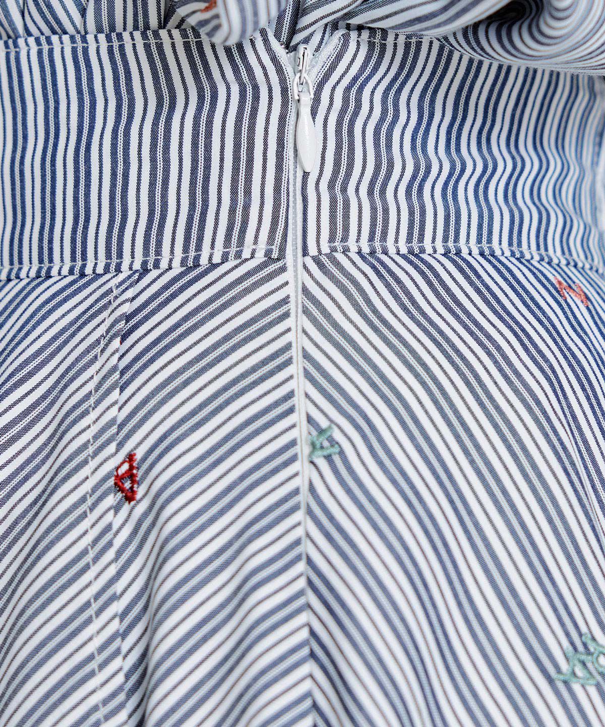 REDYAZEL「REDYAZELアルファベットロゴ刺繍ティアードロングスカート」|フレア|