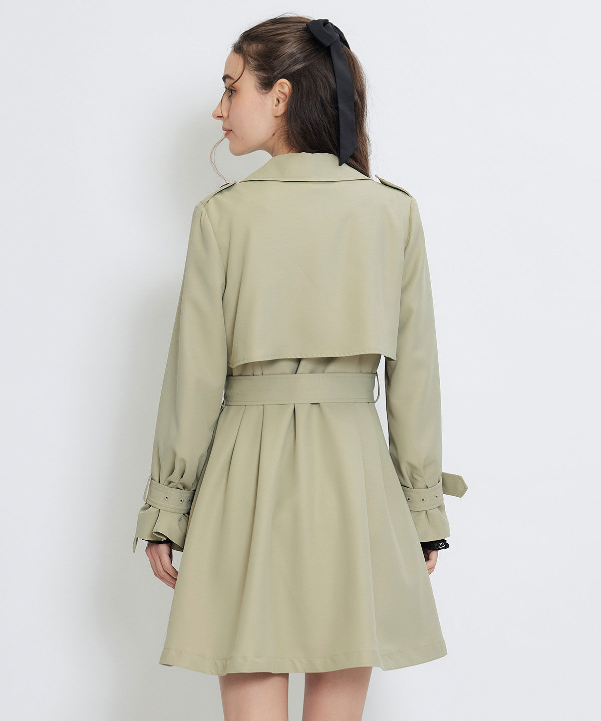 REDYAZEL「ウエストベルトショートトレンチコート」|トレンチコート|