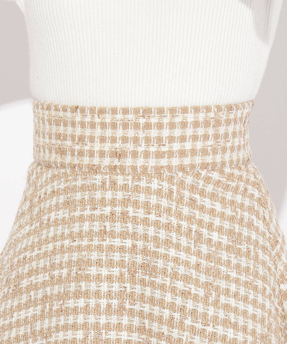 WILLSELECTION「フリンジチェックスカート」|フレア|