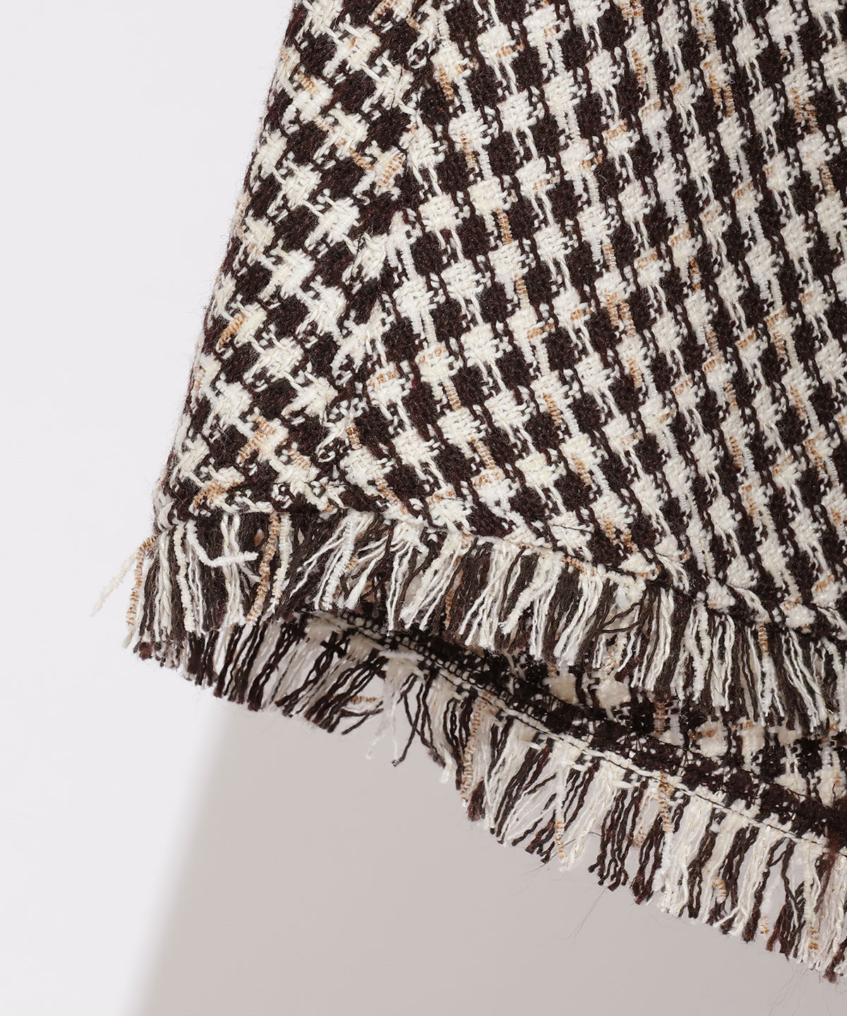 WILLSELECTION「フリンジチェックスカート」|フレア|