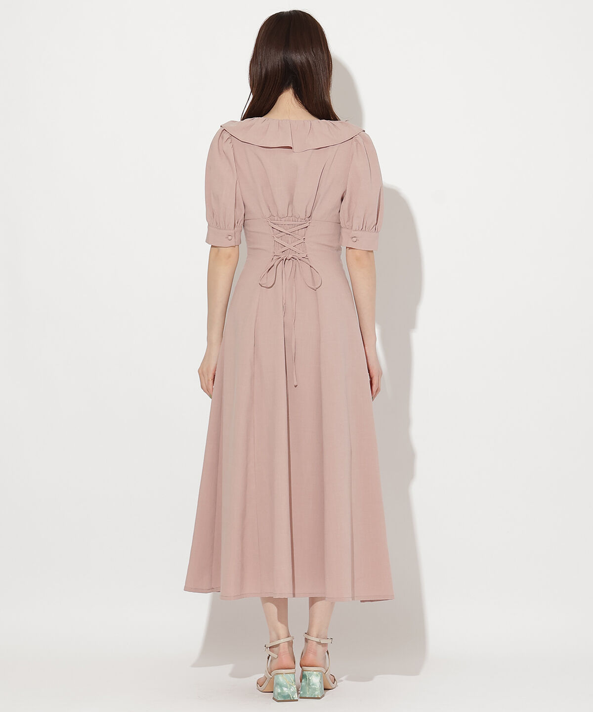 WILLSELECTION「フリルカシュクールフレアワンピース」|ワンピース|