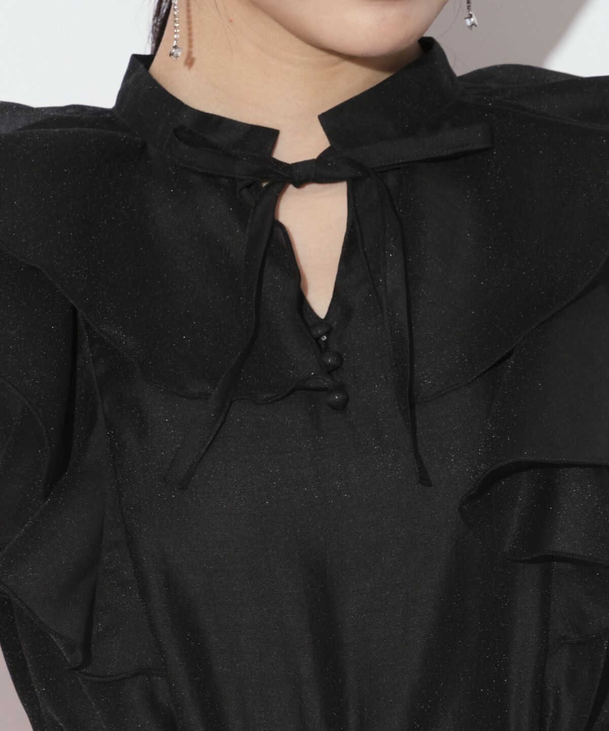 WILLSELECTION「ナローリボンシアーブラウス」|シャツ・ブラウス|