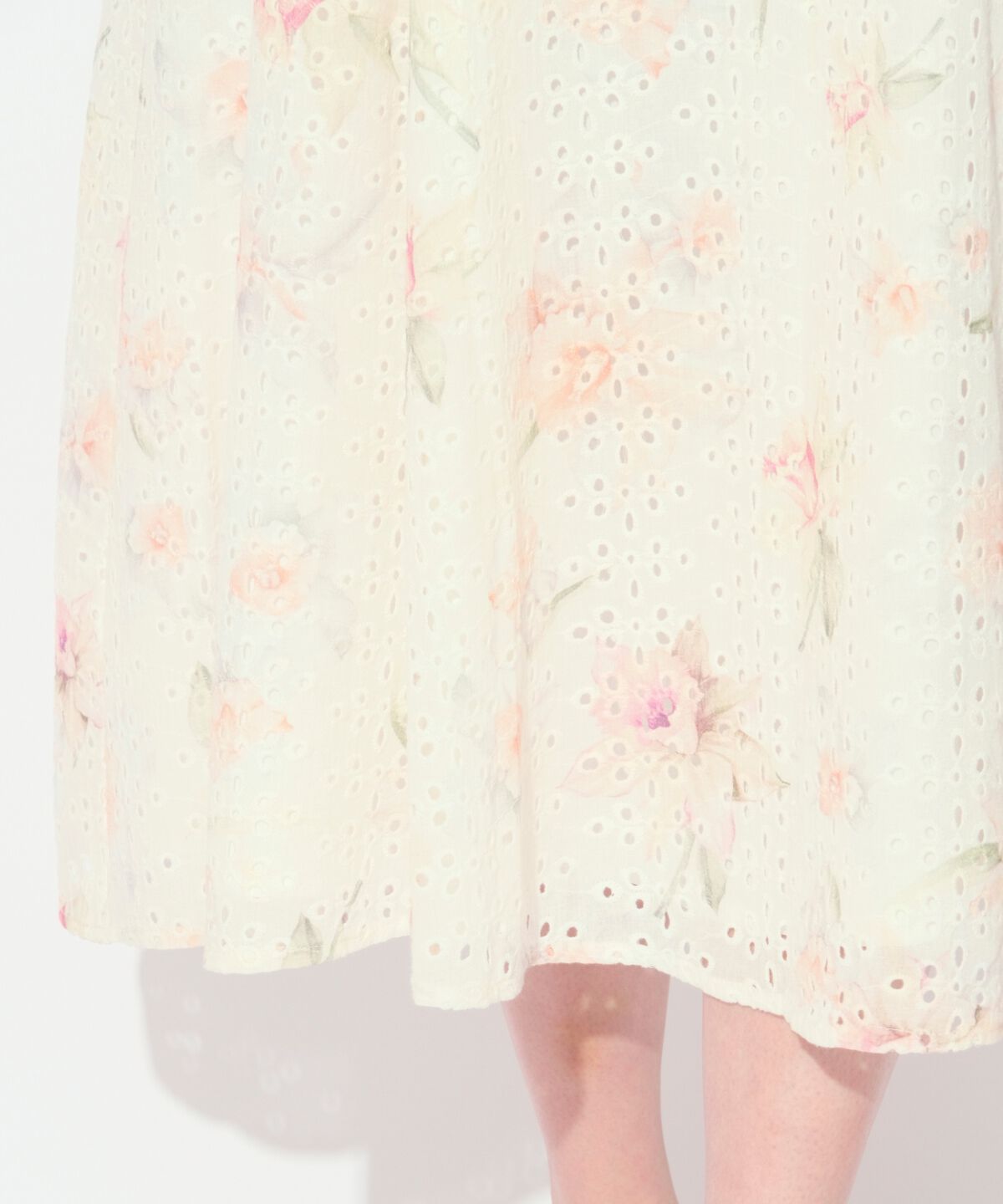 WILLSELECTION「レースフラワープリントワンピース」|ワンピース|