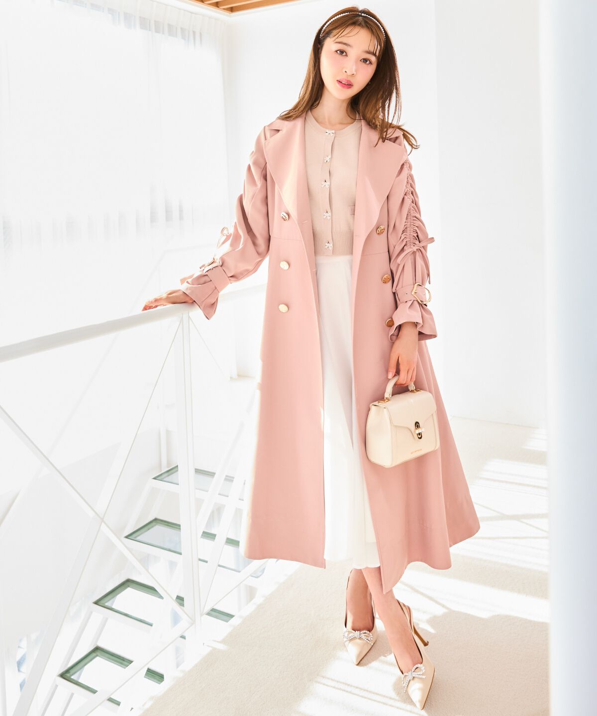 WILLSELECTION「ビジューリボンカーディガン」|カーディガン|