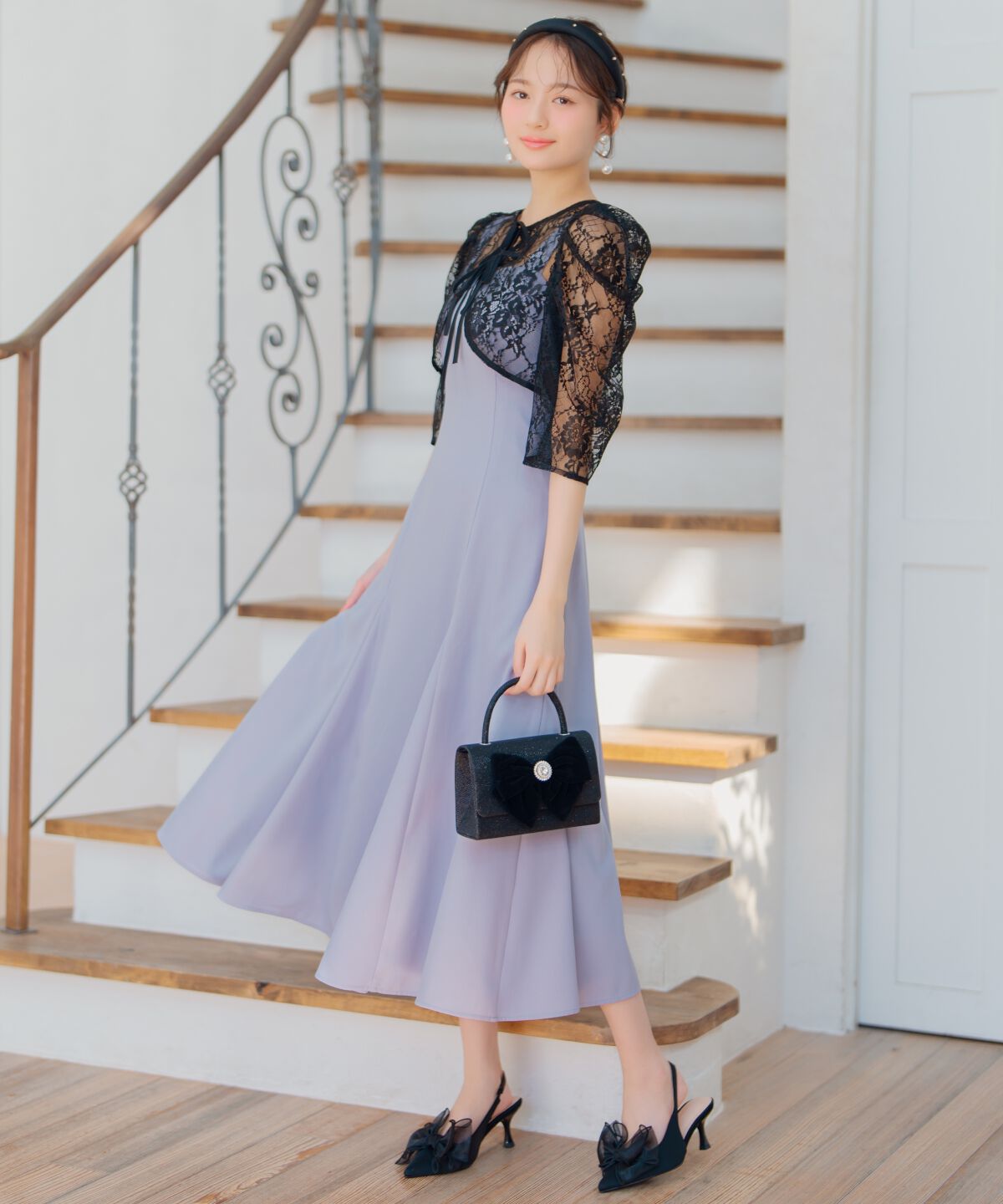 WILLSELECTION「バックレースアップワンピース」|ドレス|