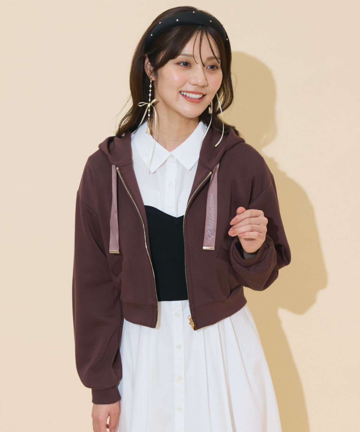 WILLSELECTION「ロゴテープパーカー」|パーカー|