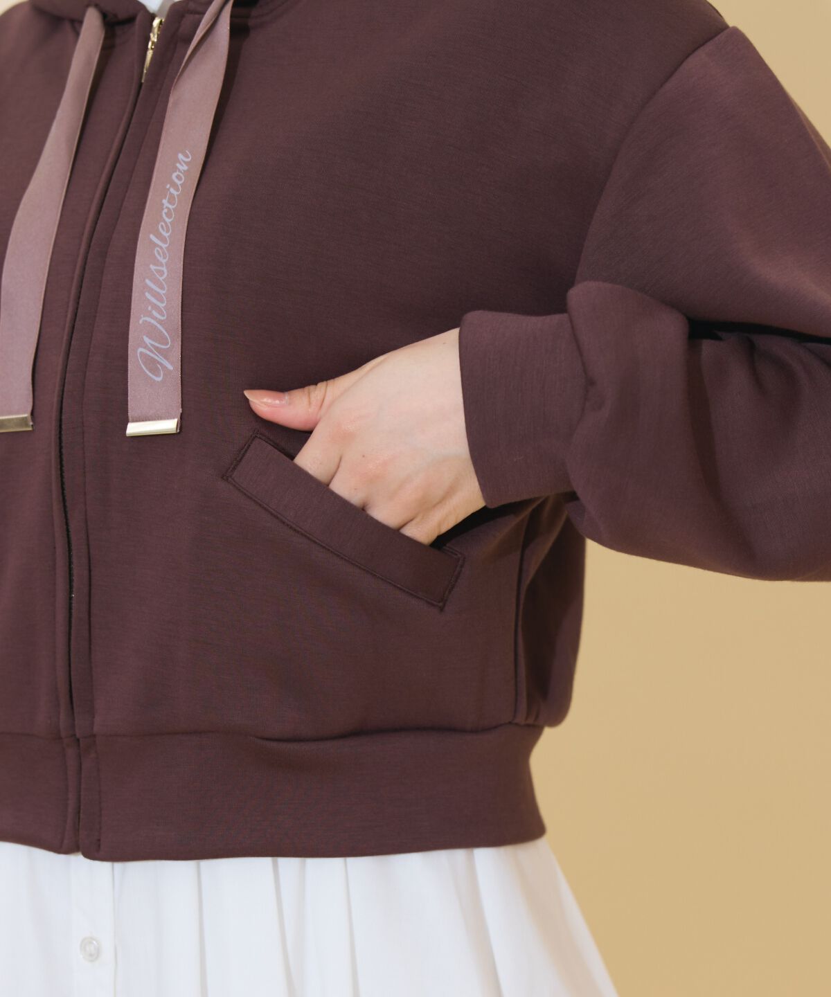 WILLSELECTION「ロゴテープパーカー」|パーカー|