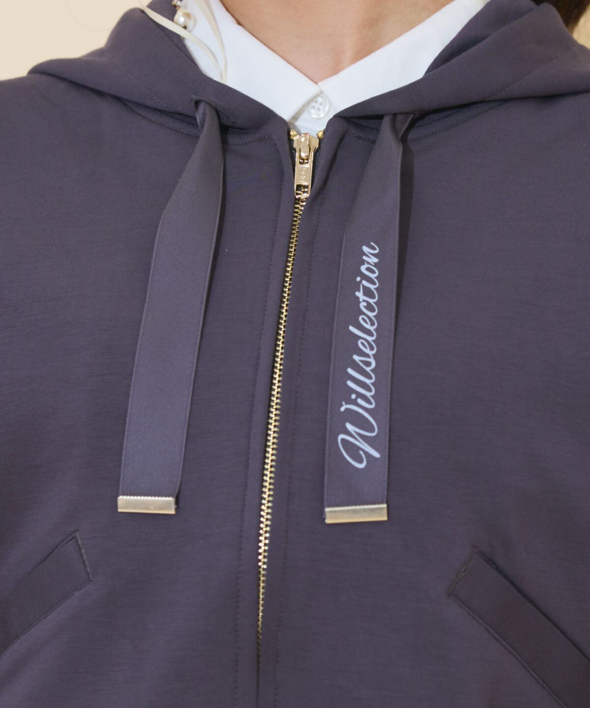 WILLSELECTION「ロゴテープパーカー」|パーカー|