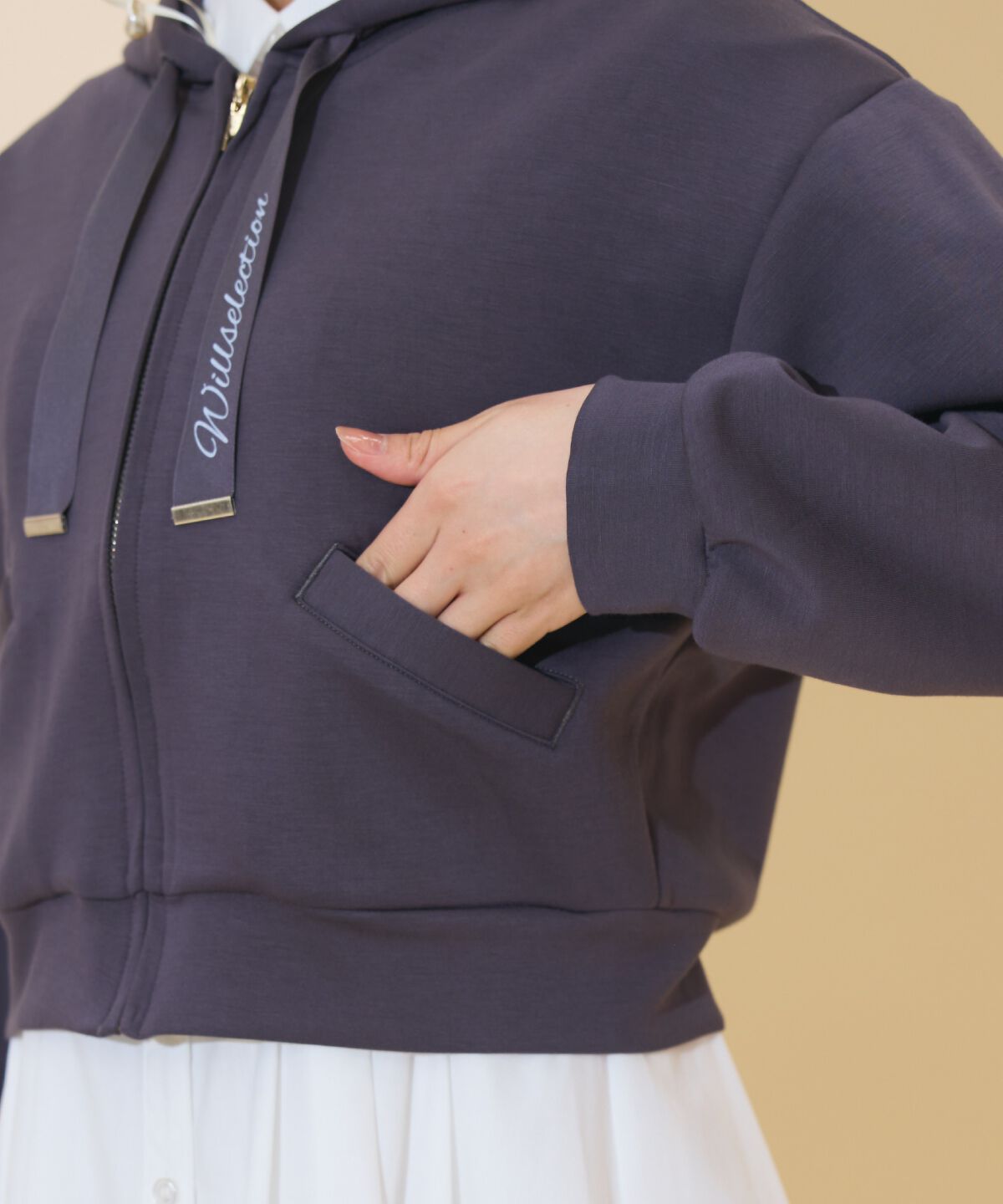 WILLSELECTION「ロゴテープパーカー」|パーカー|