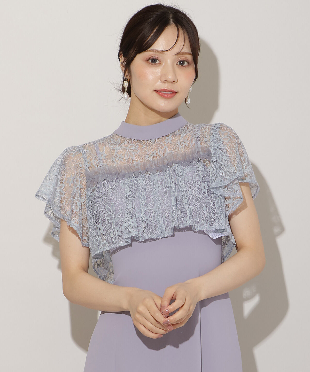 WILLSELECTION「タックリボンレースブラウス&times;バックレースアップワンピース」|ドレス|