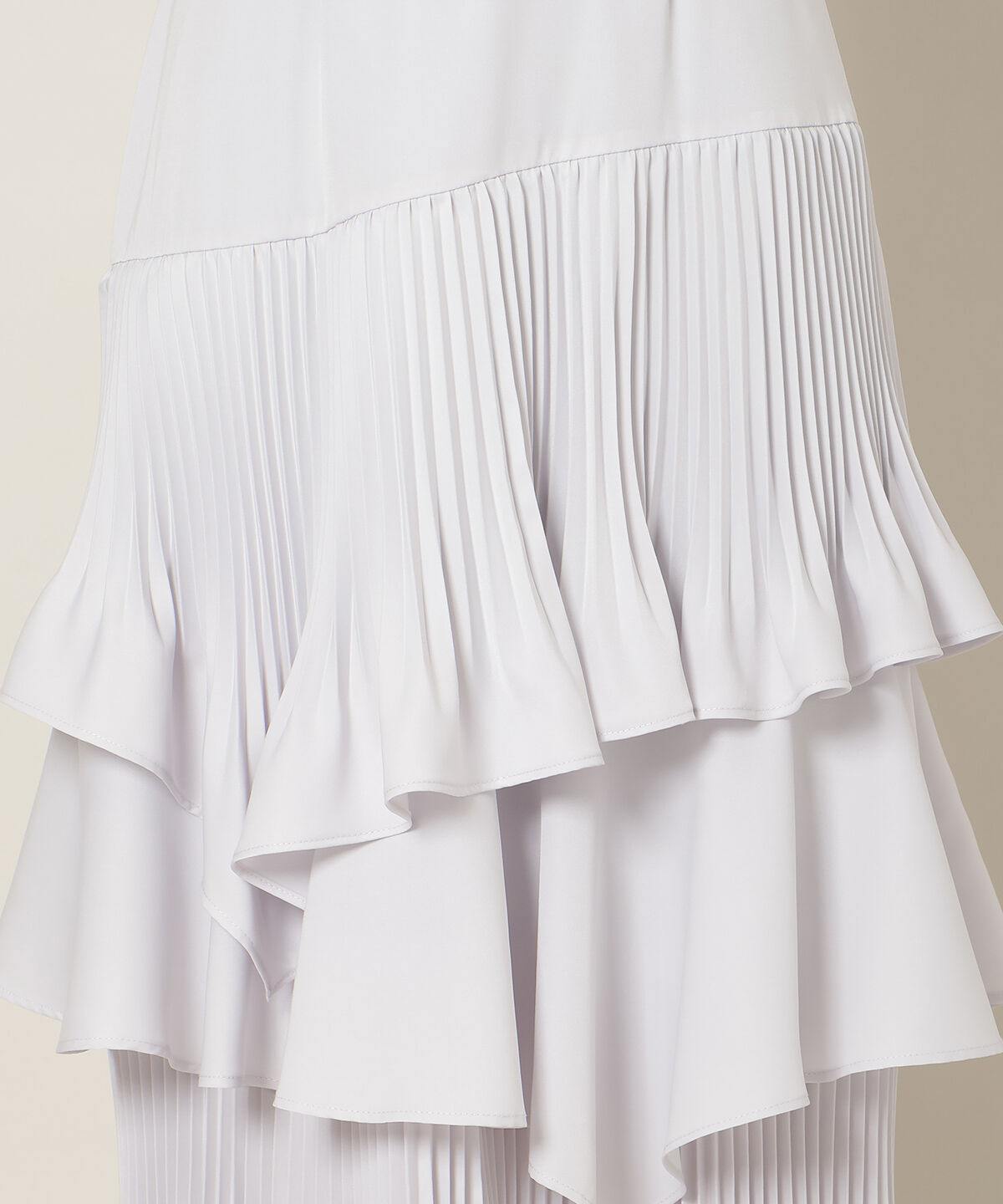 WILLSELECTION「プリーツシフォンティアードスカート」|フレア|