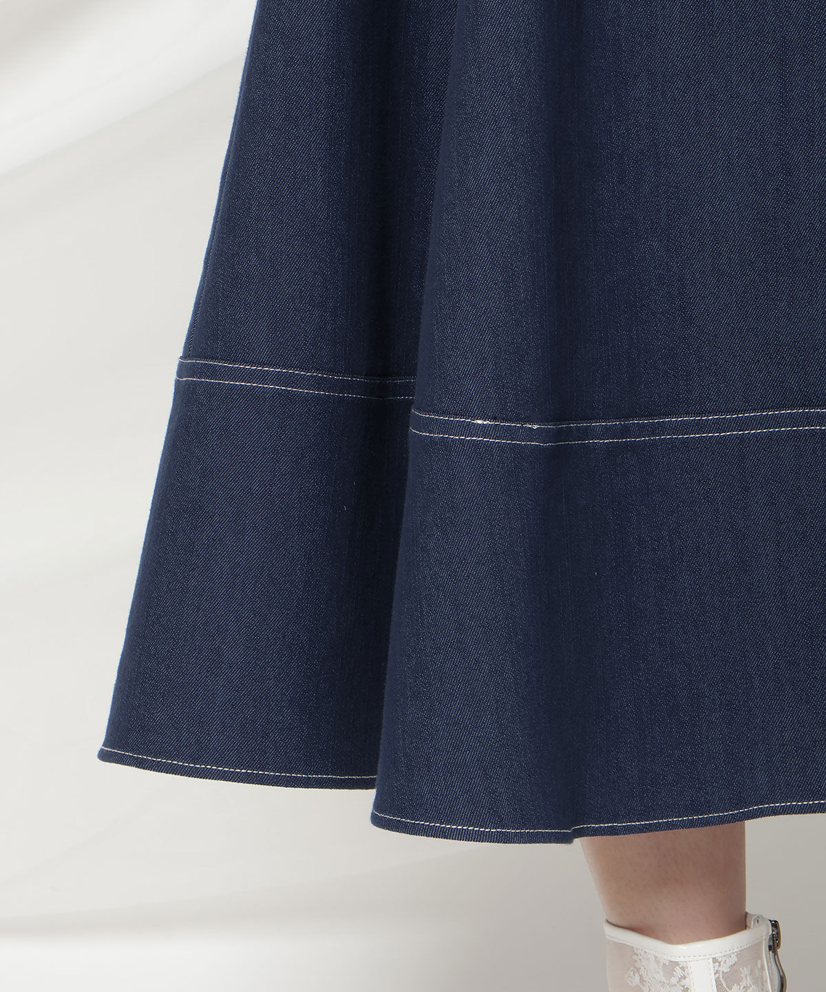 WILLSELECTION「ベルトデザインフレアスカート」|フレア|