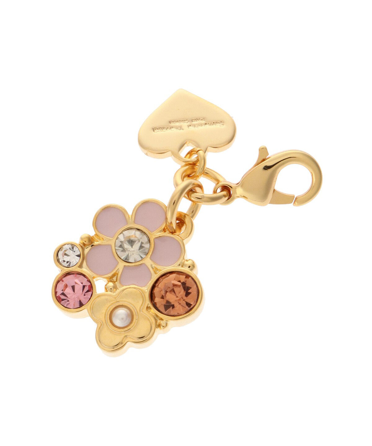 Samantha Thavasa Petit Choice「フラワービジュー ファスナーチャーム」|チャーム・キーホルダー|ピンク