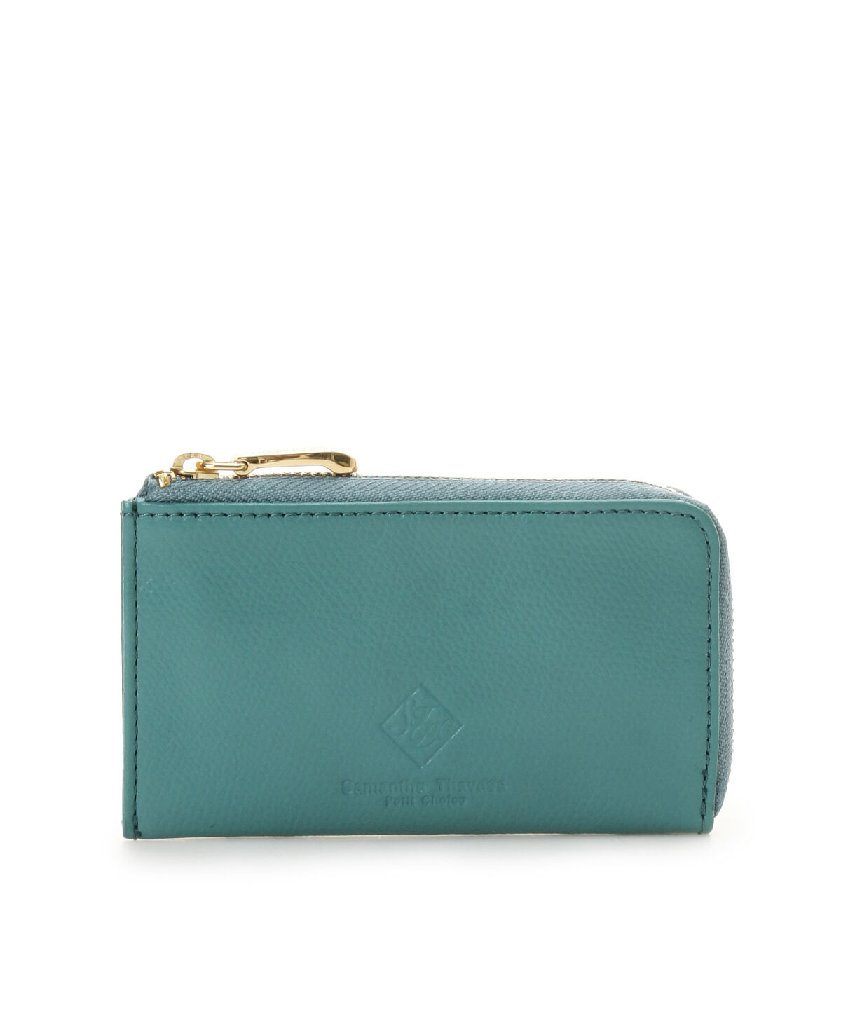 Samantha Thavasa Petit Choice「スクエアモチーフソフトレザー フラグメントケース」|コインケース|グリーン