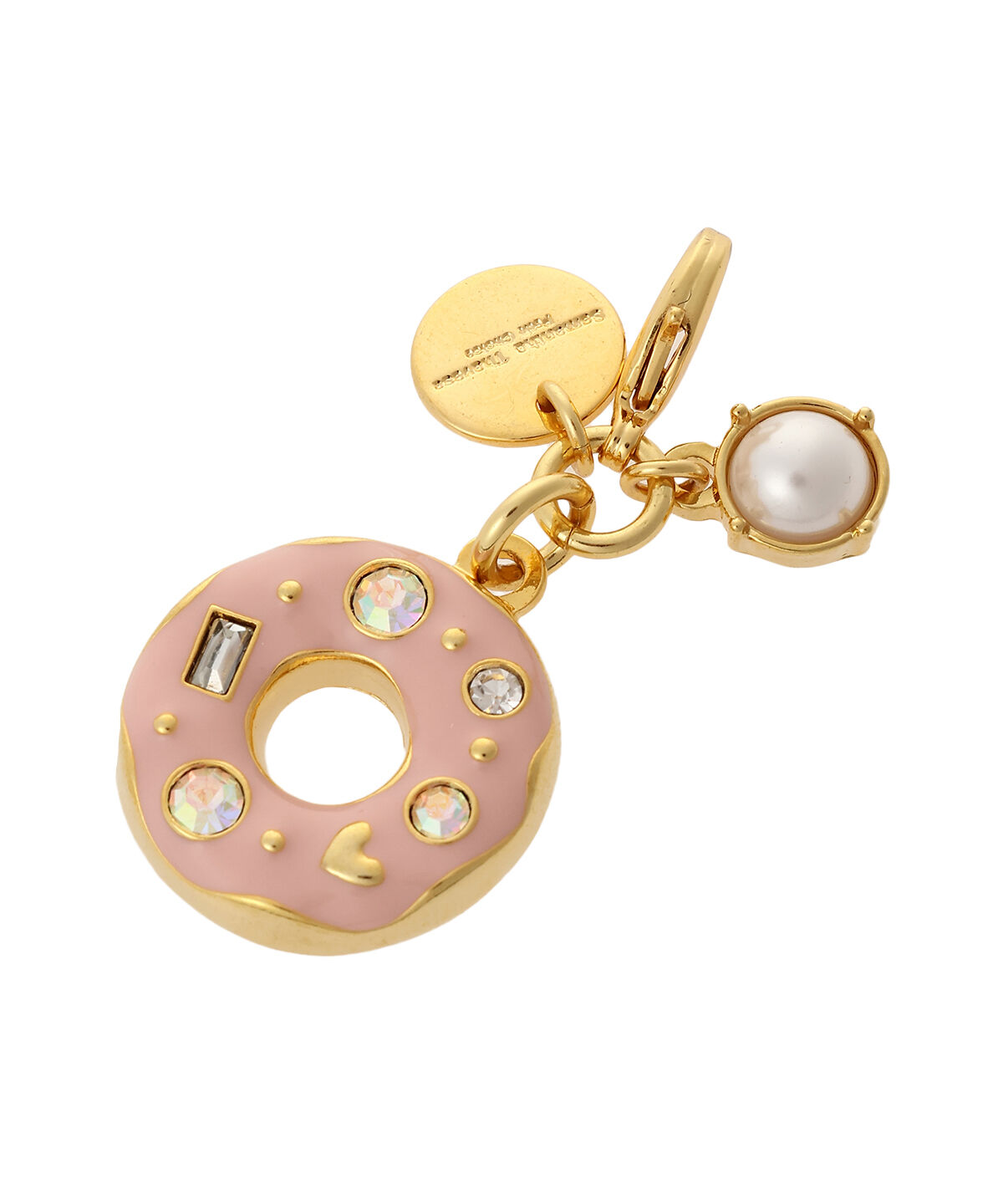 Samantha Thavasa Petit Choice「スイーツファスナーチャーム(ドーナツ)」|チャーム・キーホルダー|ピンク