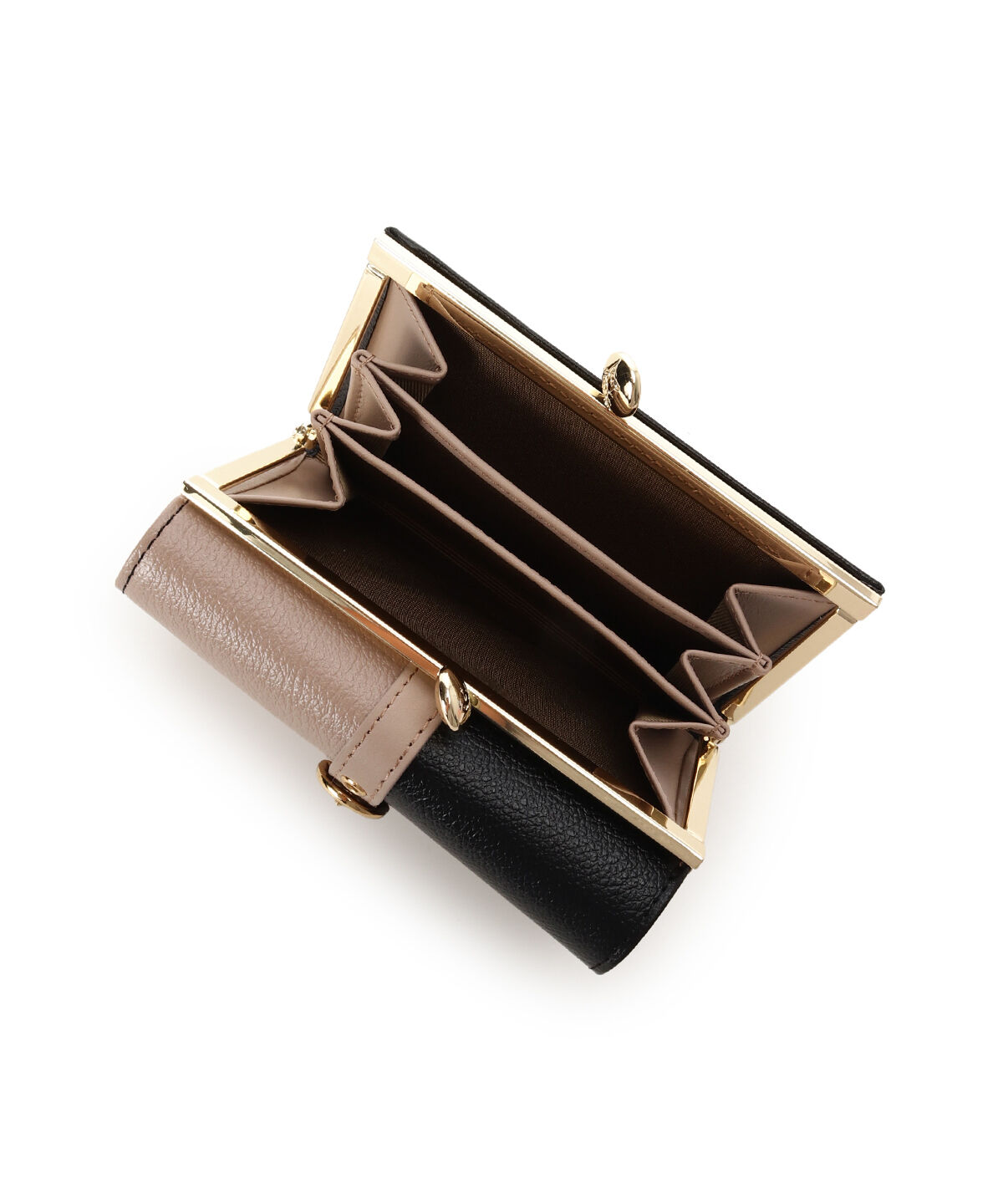 Samantha Thavasa Petit Choice「バイカラーフロントベルト 口金折財布」|財布|