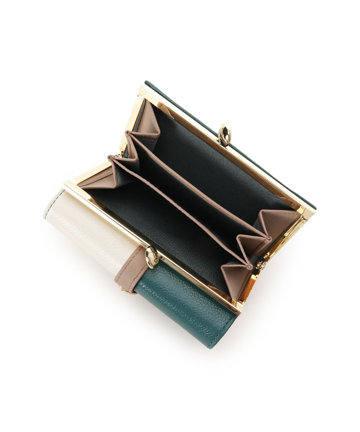 Samantha Thavasa Petit Choice「バイカラーフロントベルト 口金折財布」|財布|