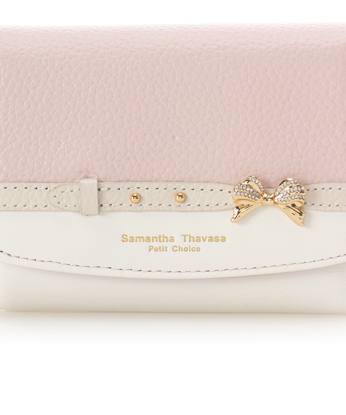 Samantha Thavasa Petit Choice「ビジューリボンバイカラー 折財布」|財布|