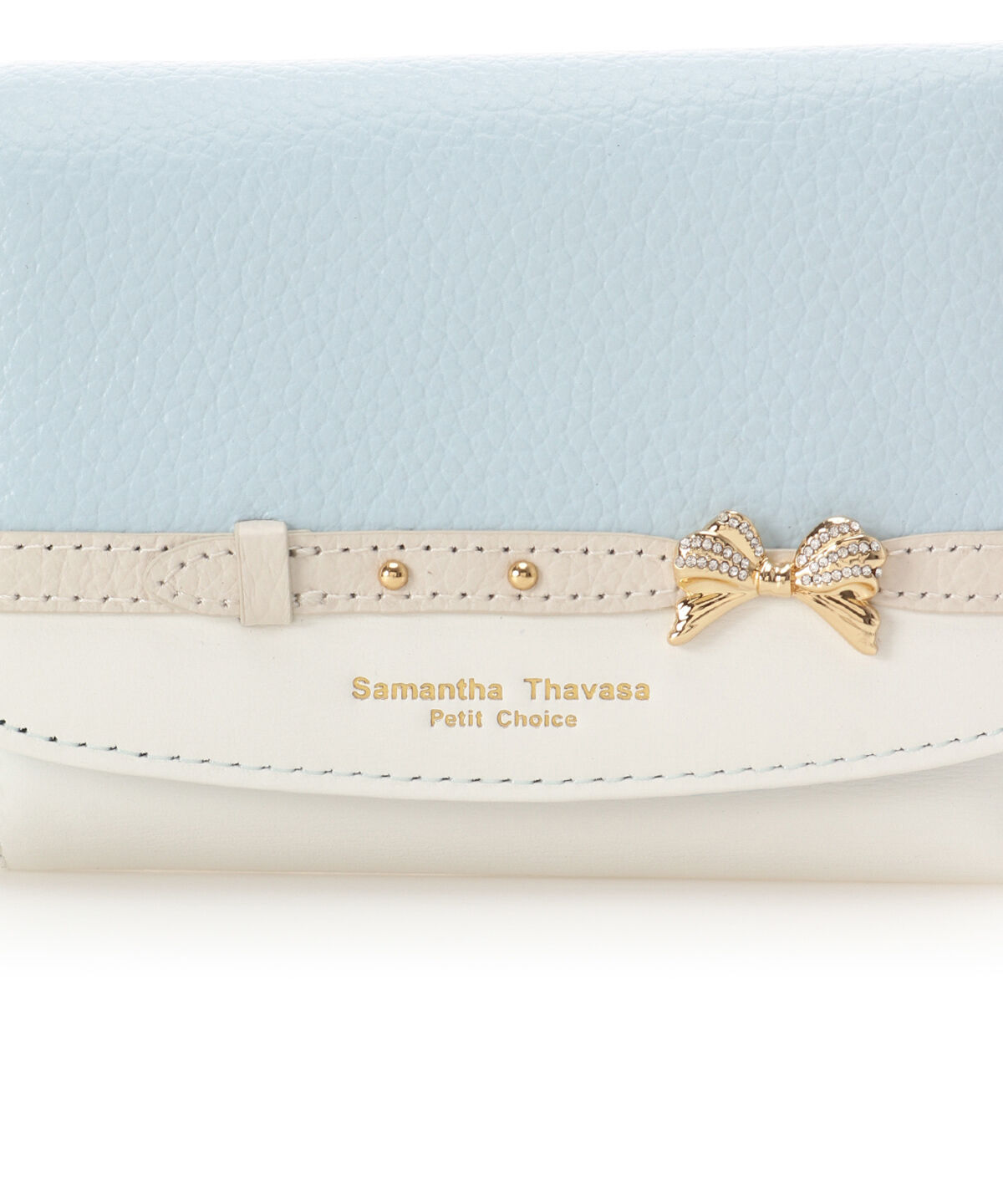 Samantha Thavasa Petit Choice「ビジューリボンバイカラー 折財布」|財布|