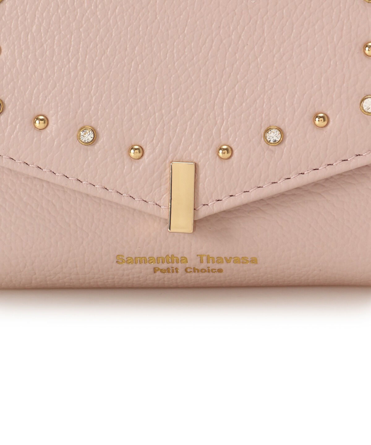 Samantha Thavasa Petit Choice「ゴールドスタッズ 折財布」|財布|