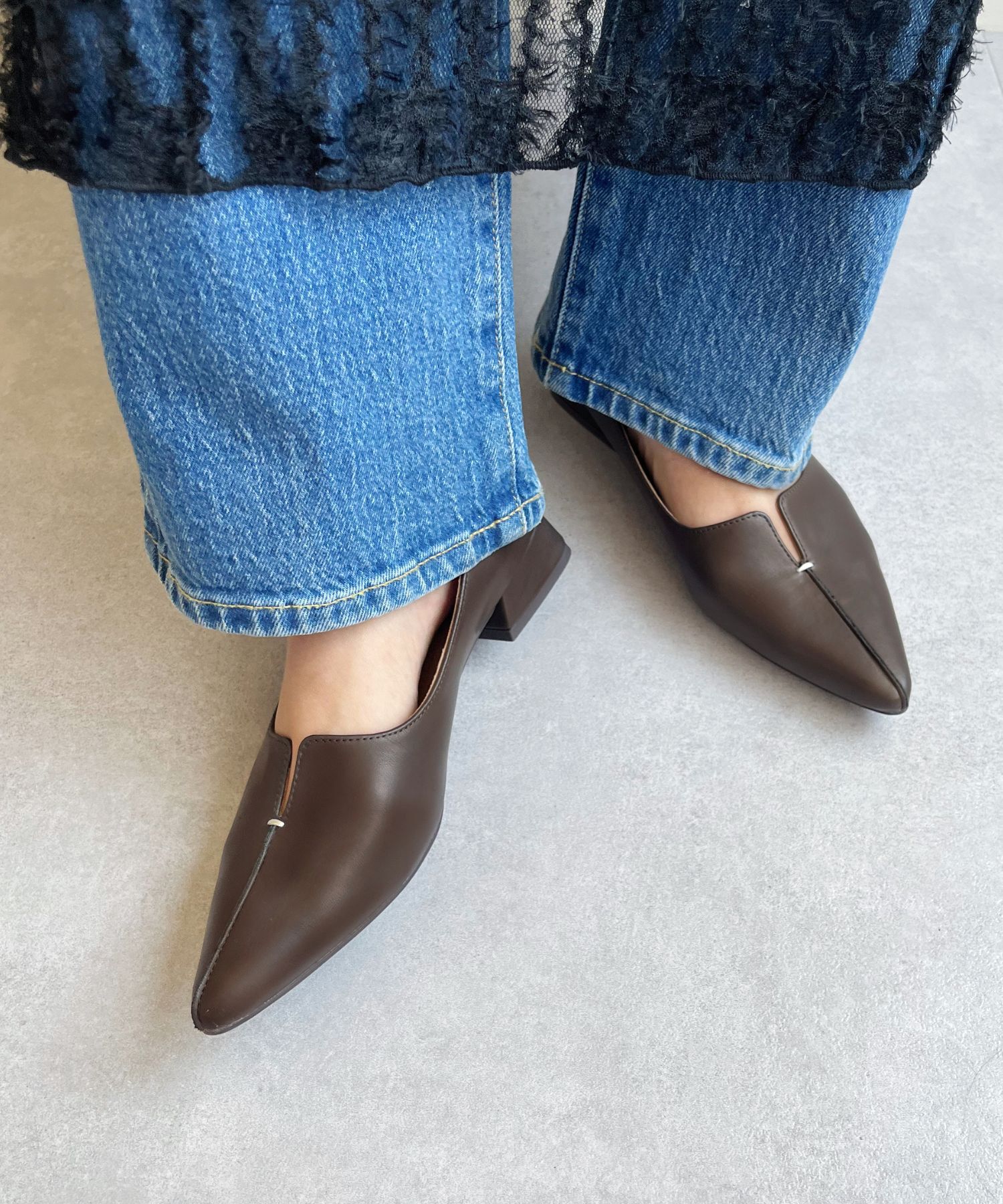 ORiental TRaffic「【WEB限定/累計2万足突破】フレア ヒール ポインテッドトゥ パンプス /45301 ヒール2.8ｃｍ 通勤靴 」|パンプス|