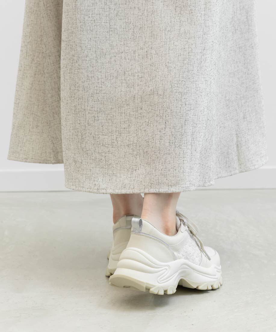  「モノグラム刺繍デザインスニーカー」|スニーカー|