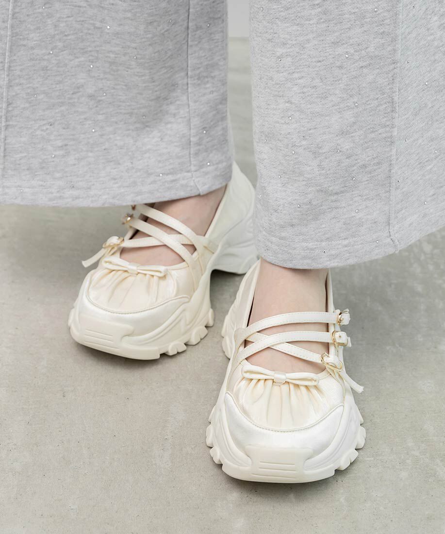  「ボリュームソールクロスベルトスニーカー」|スニーカー|