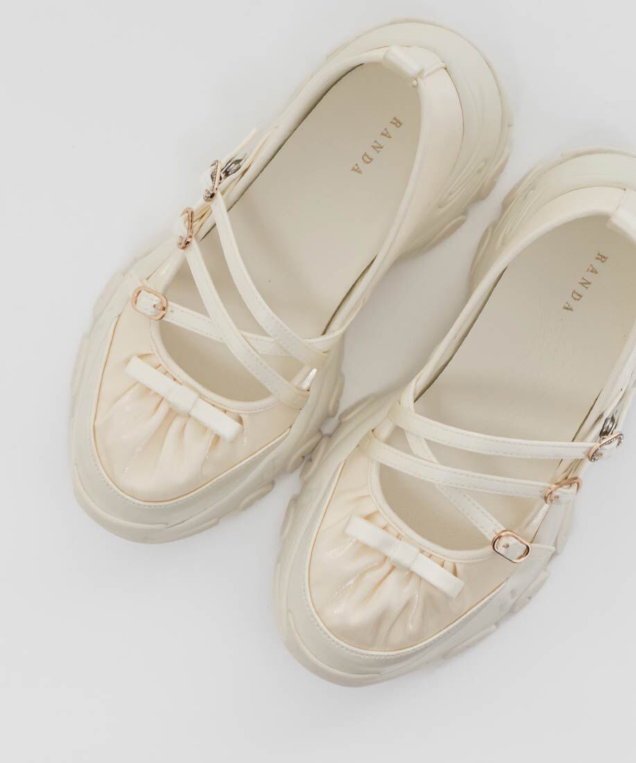  「ボリュームソールクロスベルトスニーカー」|スニーカー|