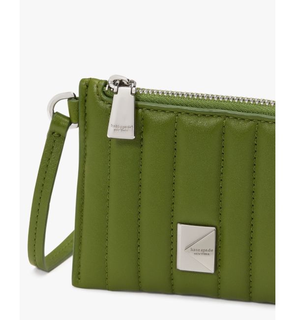 kate spade new york「デコ キルテッド コイン カード ケース リスレット」|定期入れ|