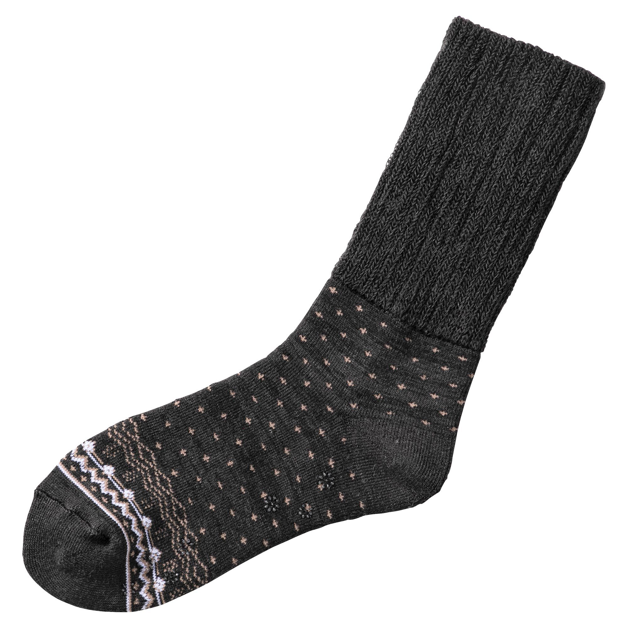 MIZUNO「【吸湿発熱】ブレスサーモゆるぬくソックス(雪柄)」|ソックス|ブラック