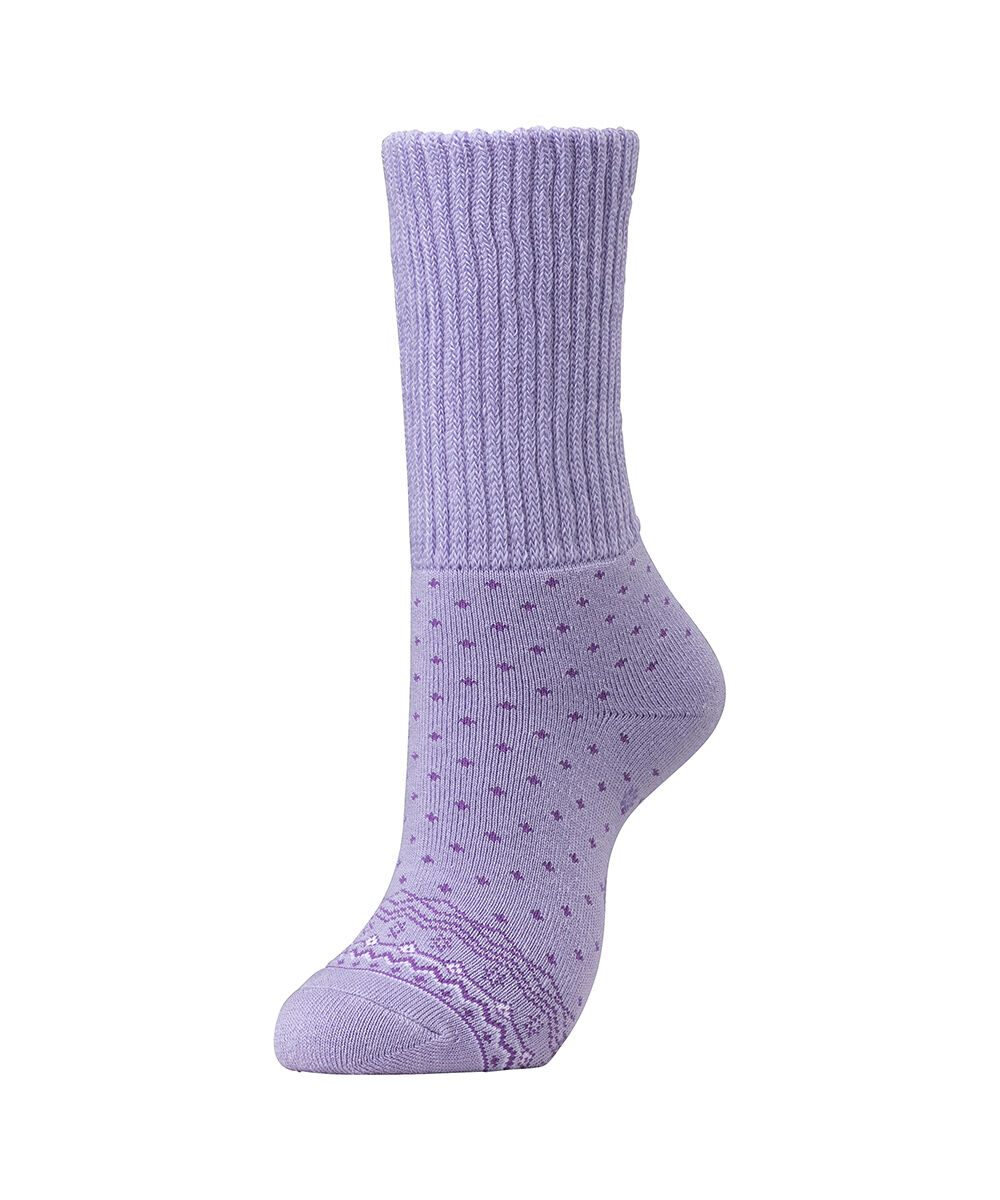 MIZUNO「【吸湿発熱】ブレスサーモゆるぬくソックス(雪柄)」|ソックス|