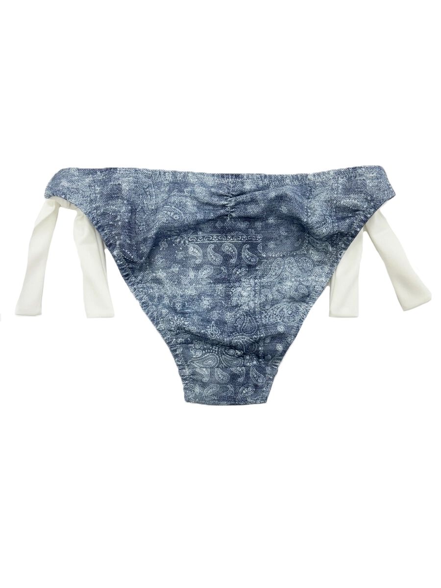 PEAK&PINE「デニムプリントオフショルダービキニ」|ビキニ|